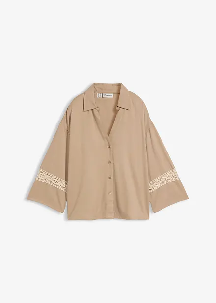 Blus i f&ouml;ljsam viskos