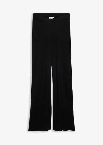 Finstickad byxa i bomullsblandning