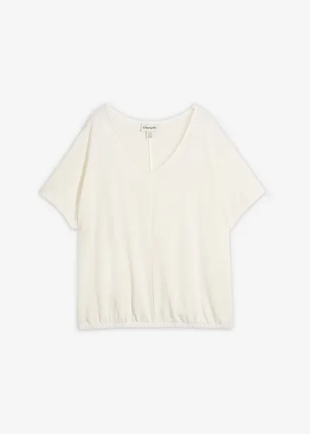 Topp med stickad look