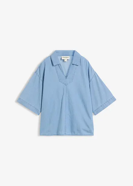 Blustunika i denim av ekologisk bomull