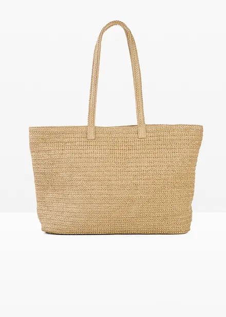 Shoppingv&auml;ska med halmlook