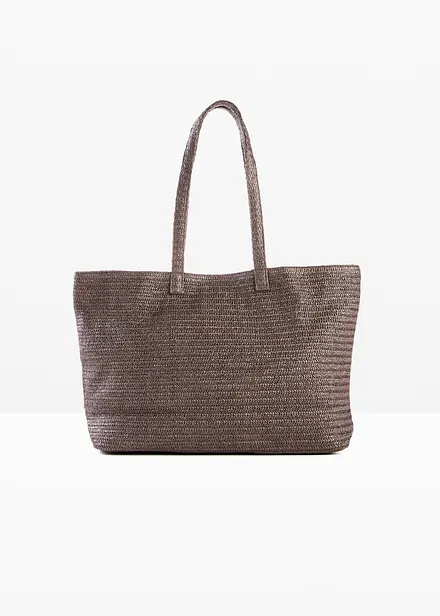 Shoppingv&auml;ska med halmlook