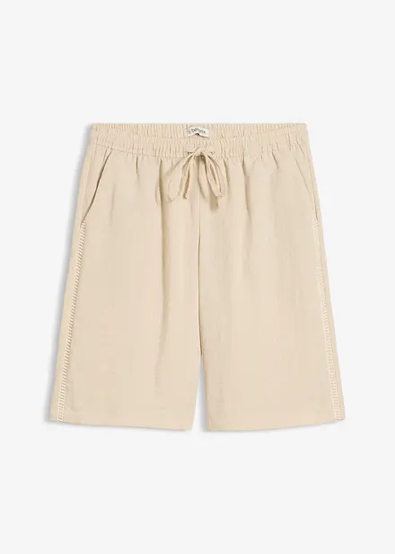 Shorts av viskosmix, med res&aring;rmidja