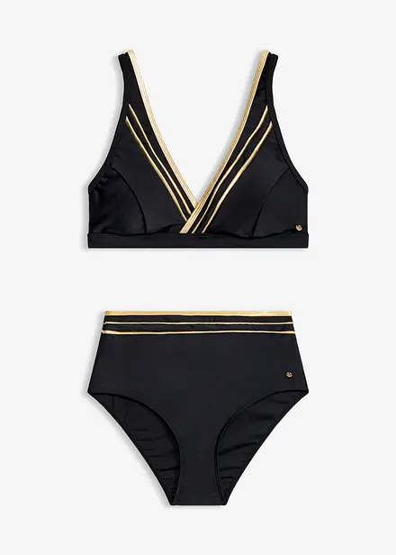 Bikinitopp med omlotteffekt (2 delar)