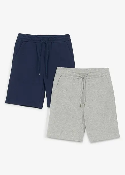 Sweatshirtshorts med ekologisk bomull (2-pack)
