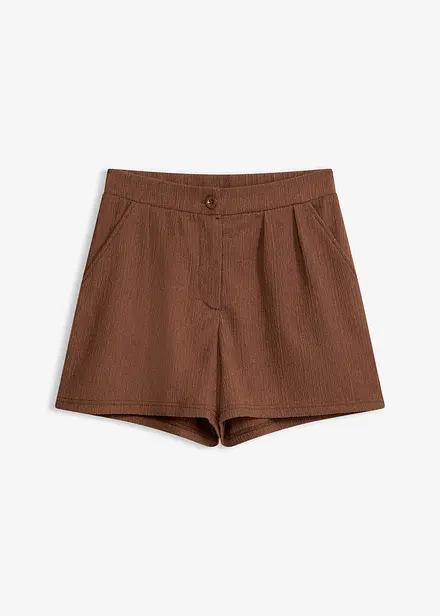 Shorts av kr&auml;pp med strukturyta