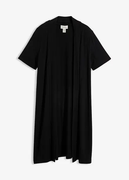 Cardigan i mjuk viskostrik&aring;