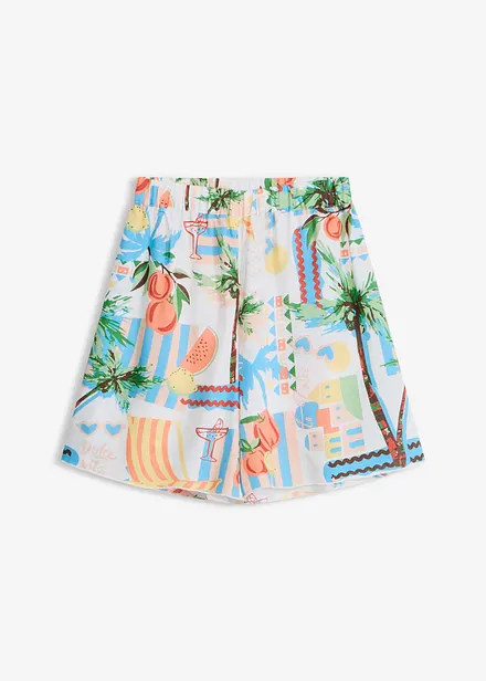 Strandshorts av mjuk viskosmix