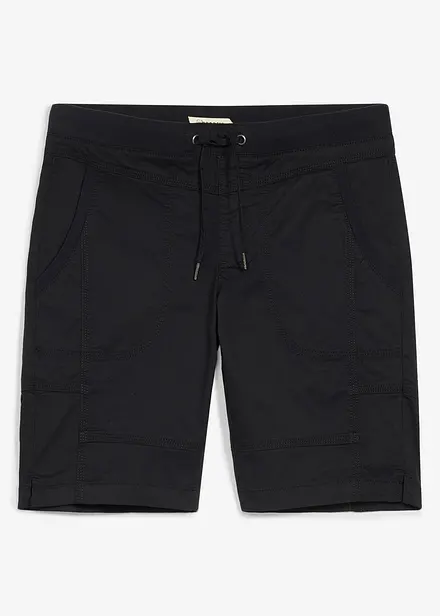 Stretchiga shorts med res&aring;rmidja, Regular Fit