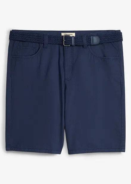 Stretchiga shorts med res&aring;rmidja och sk&auml;rp, Regular Fit
