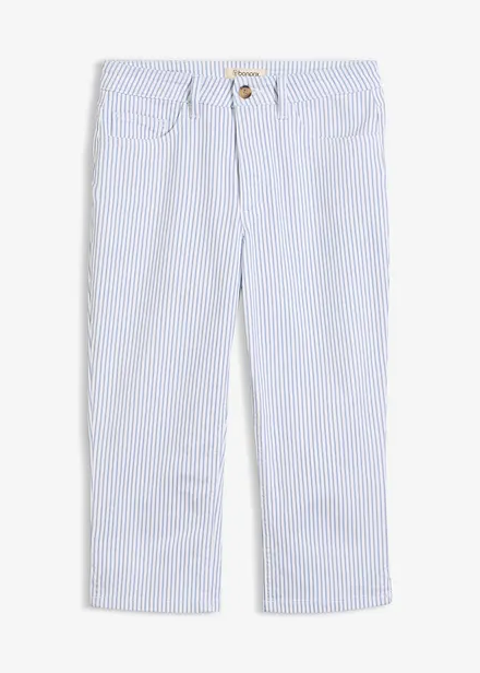 Caprijeans med Mid Waist