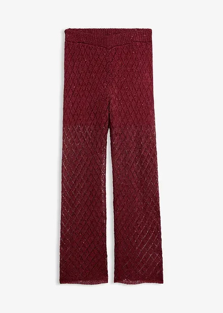 Stickad byxa med paljetter