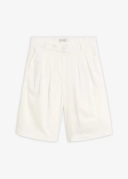 Marleneshorts i mix av lin och viskos
