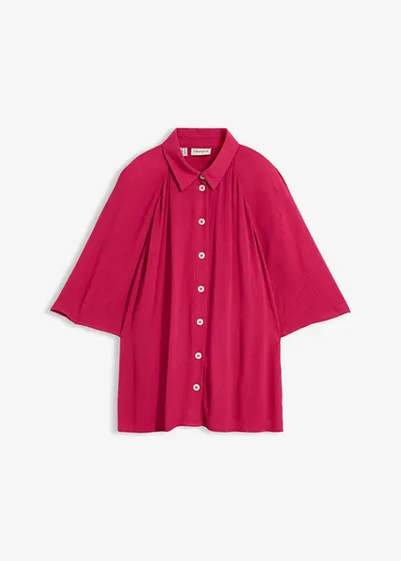 Oversizeblus i viskos med struktur