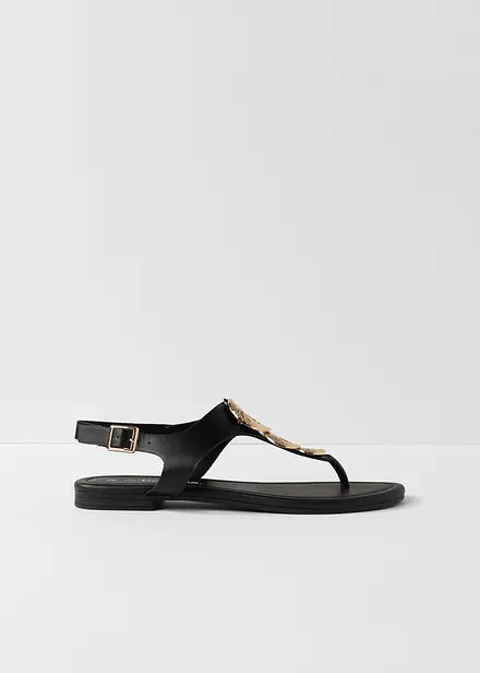 Flip flop-sandal med metallic-detaljer