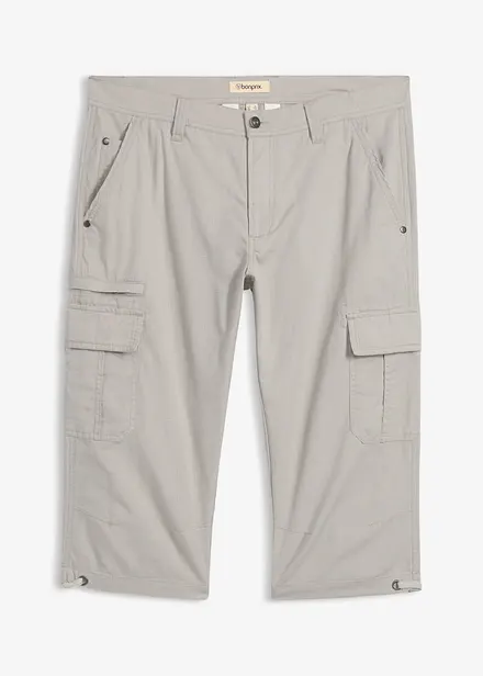 L&aring;nga cargoshorts av ren bomull, normal passform