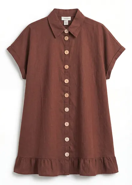 L&aring;ng oversizeblus av linnemix
