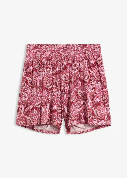 Jerseyshorts av viskos med mjukt fall
