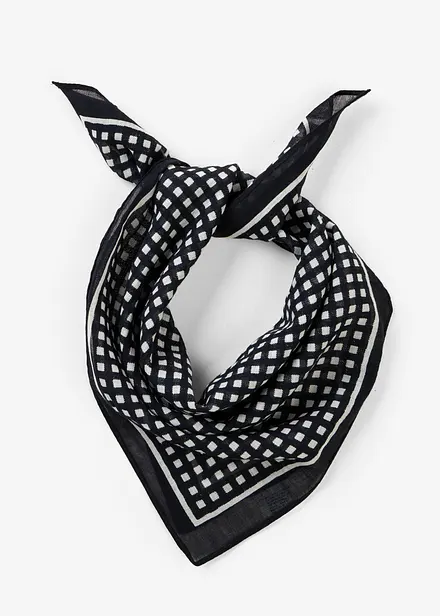 Scarf med sm&aring;rutigt m&ouml;nster