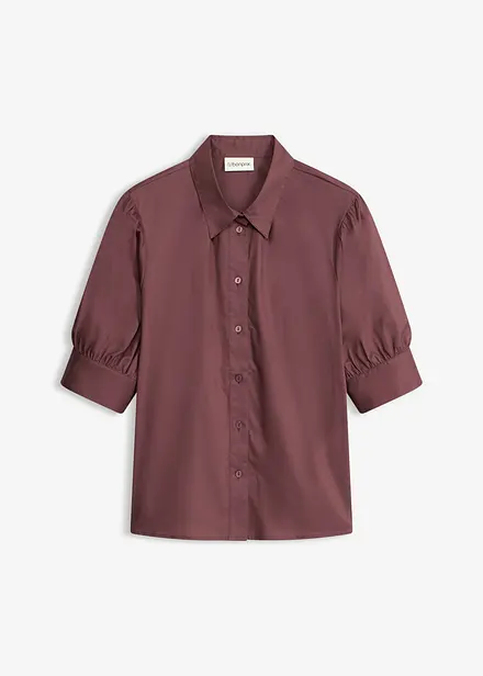 Blus av bomullsmix