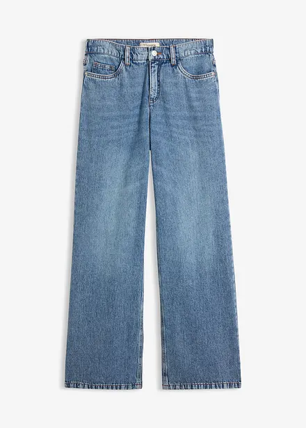Wide Leg Jeans Mid Waist