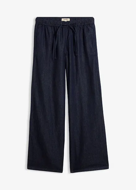 Tunna Wide Leg Jeans Mid Waist