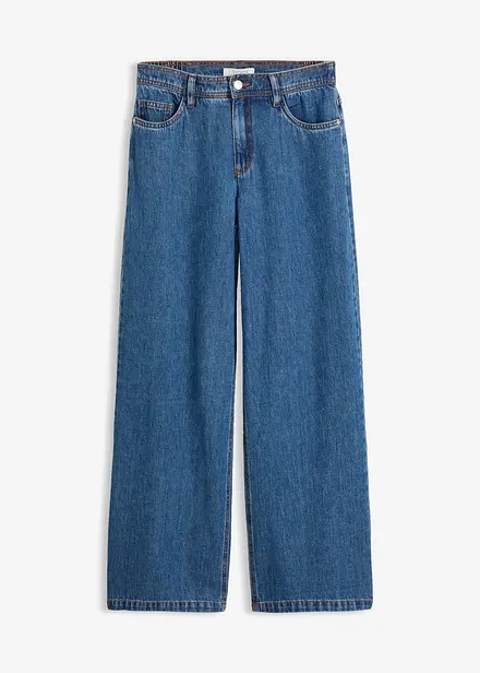 Wide Leg jeans Mid Waist cropped