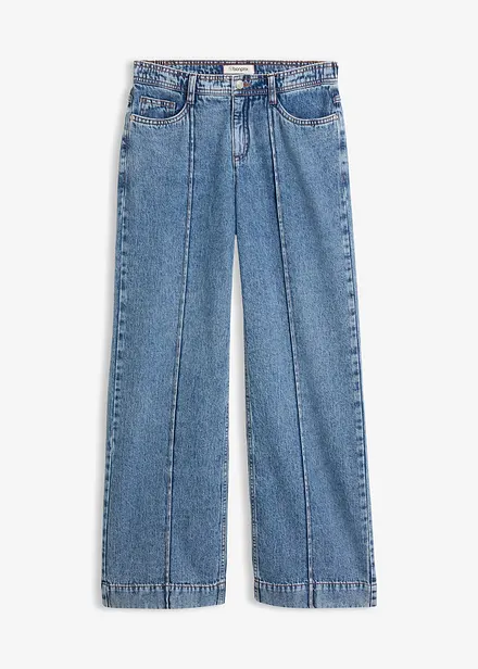 Wide Leg Jeans Mid Waist