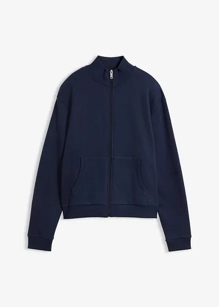 Sweatshirtjacka i ekologisk bomull