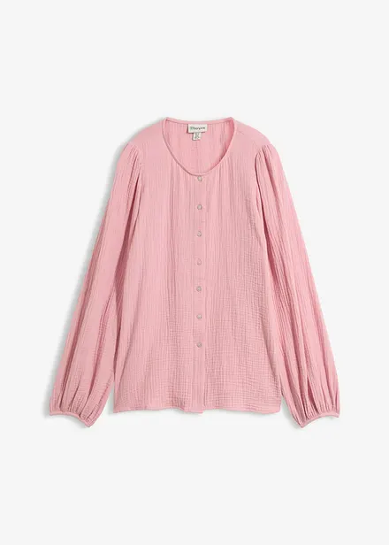 Oversizeblus i mjuk muslin