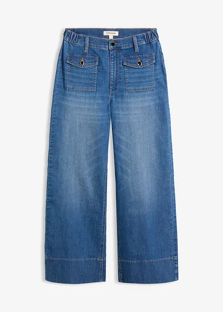 Jeans med Wide Leg och High Waist