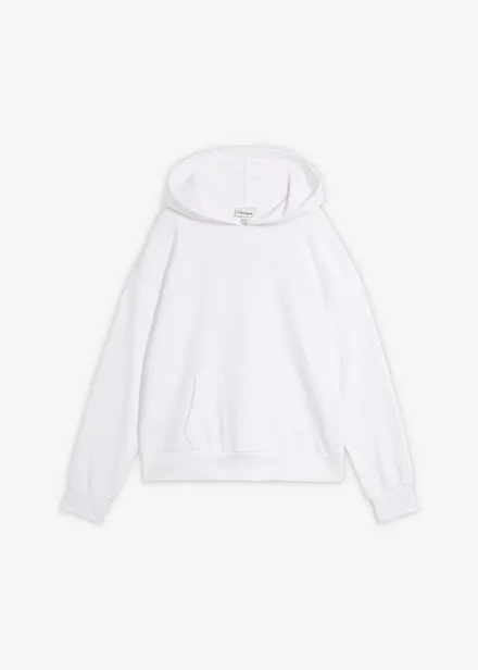 Oversizesweatshirt med huva i mjuk bomullsblandning