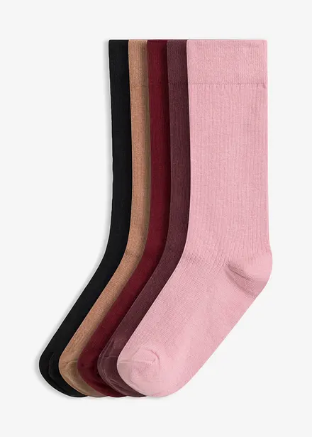 Ribbade strumpor (5-pack)