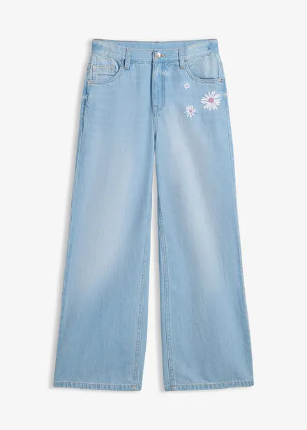Wide Leg Jeans Mid Waist