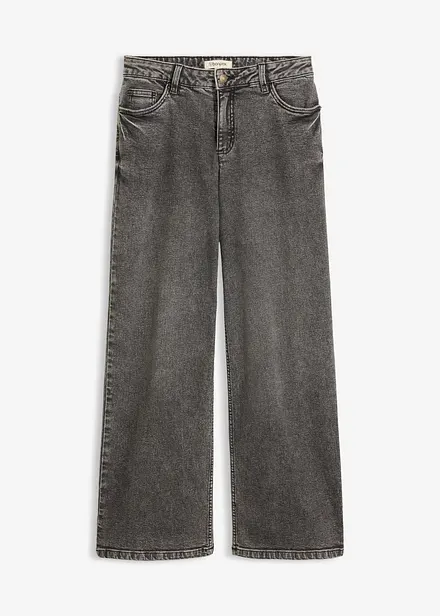 Wide Leg Jeans Mid Waist