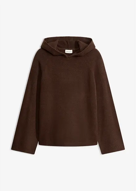 Stickad tr&ouml;ja med huva