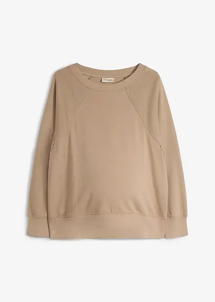 Mamma-/amningssweatshirt i ekologisk bomull