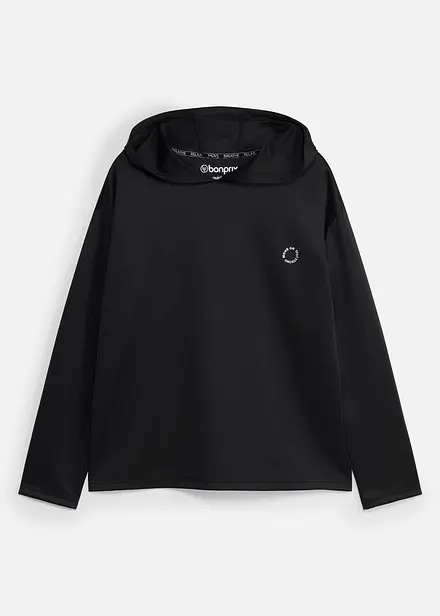 Sportig oversizesweatshirt med huva, snabbtorkande