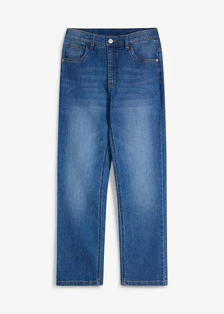 Regular Fit Stretch Jeans med reglerbar midja, Straight