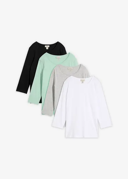 Topp med 3/4-&auml;rmar (4-pack)
