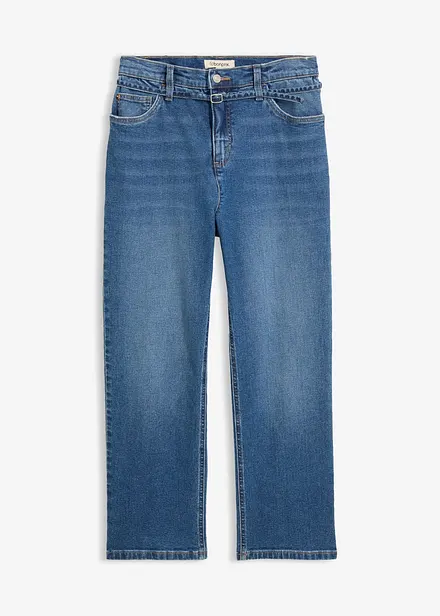 Straight Jeans High Waist, cropped