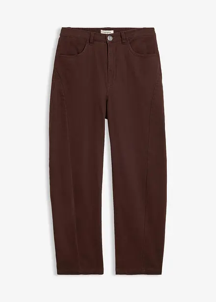 Barrelbyxa i twill av bomullsmix