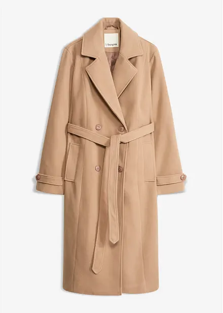 Vintertrenchcoat med yllelook
