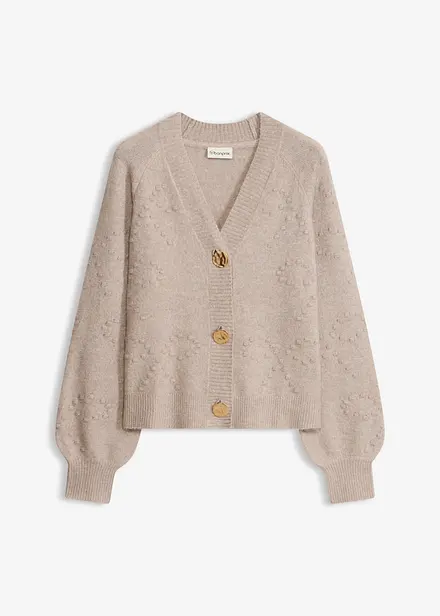 Strukturm&ouml;nstrad cardigan