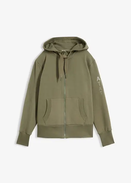 Mjuk sweatshirt med huva, av stabil bomullsmix