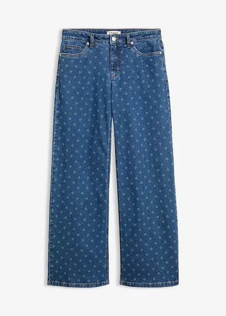 Wide Leg-jeans, Mid Waist