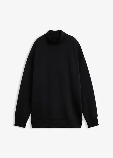 Sweatshirt med polokrage