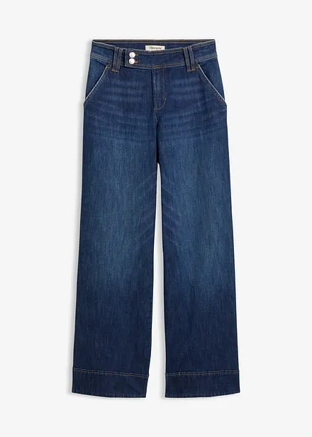 Jeans med Wide Leg och High Waist