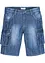 Jeansbermudas i cargomodell, normal passform, bonprix