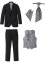 Kostym (5 delar): Kavaj, byxa, väst, plastrong, bröstnäsduk, bpc selection